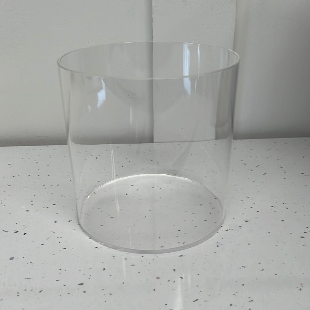 Outlet Round 6" x 6" Acrylic Fillable Clear Tier - No Lid - Prop Options