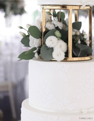 6" Round Metallic Cake Separator - Prop Options