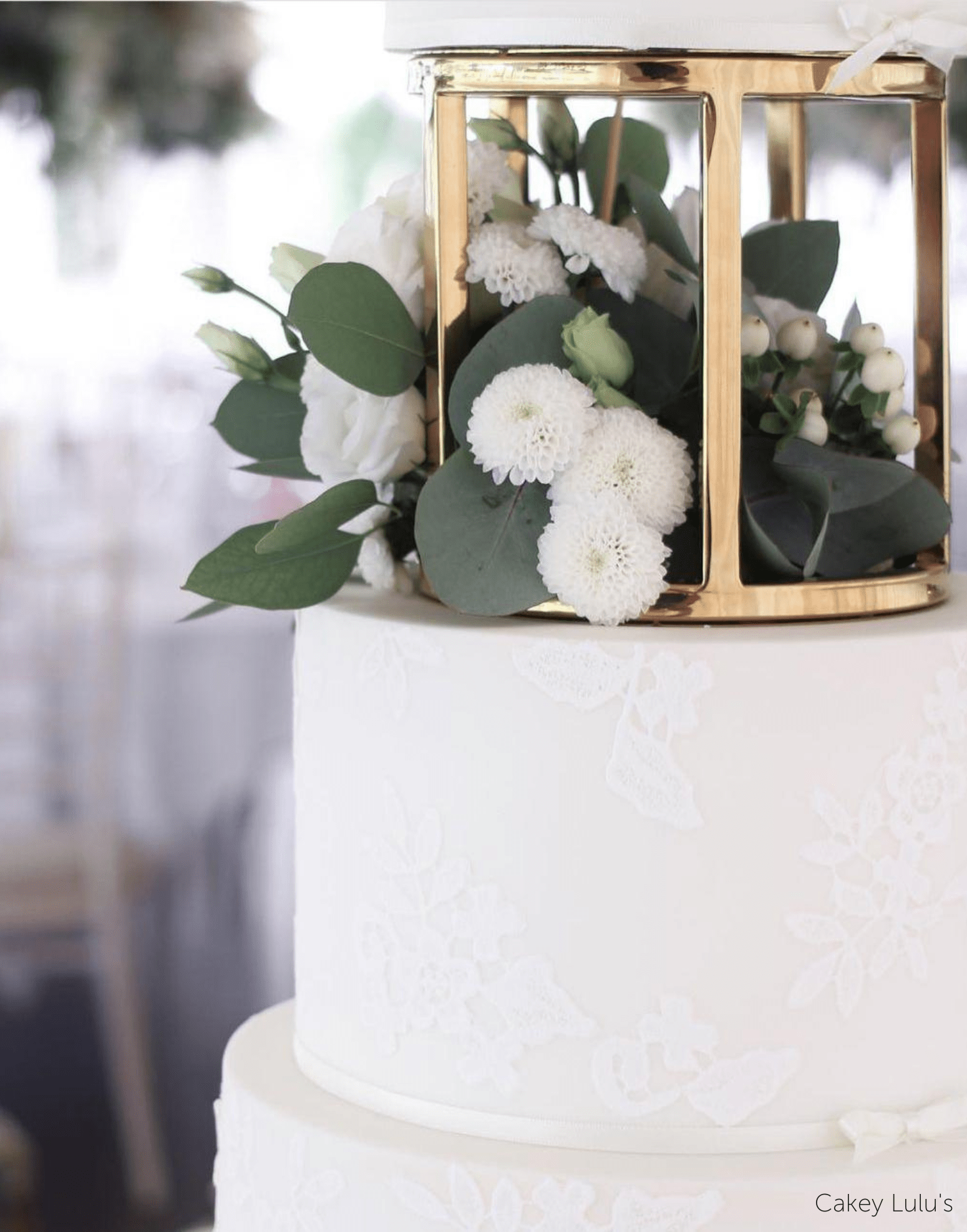 6" Round Metallic Cake Separator - Prop Options