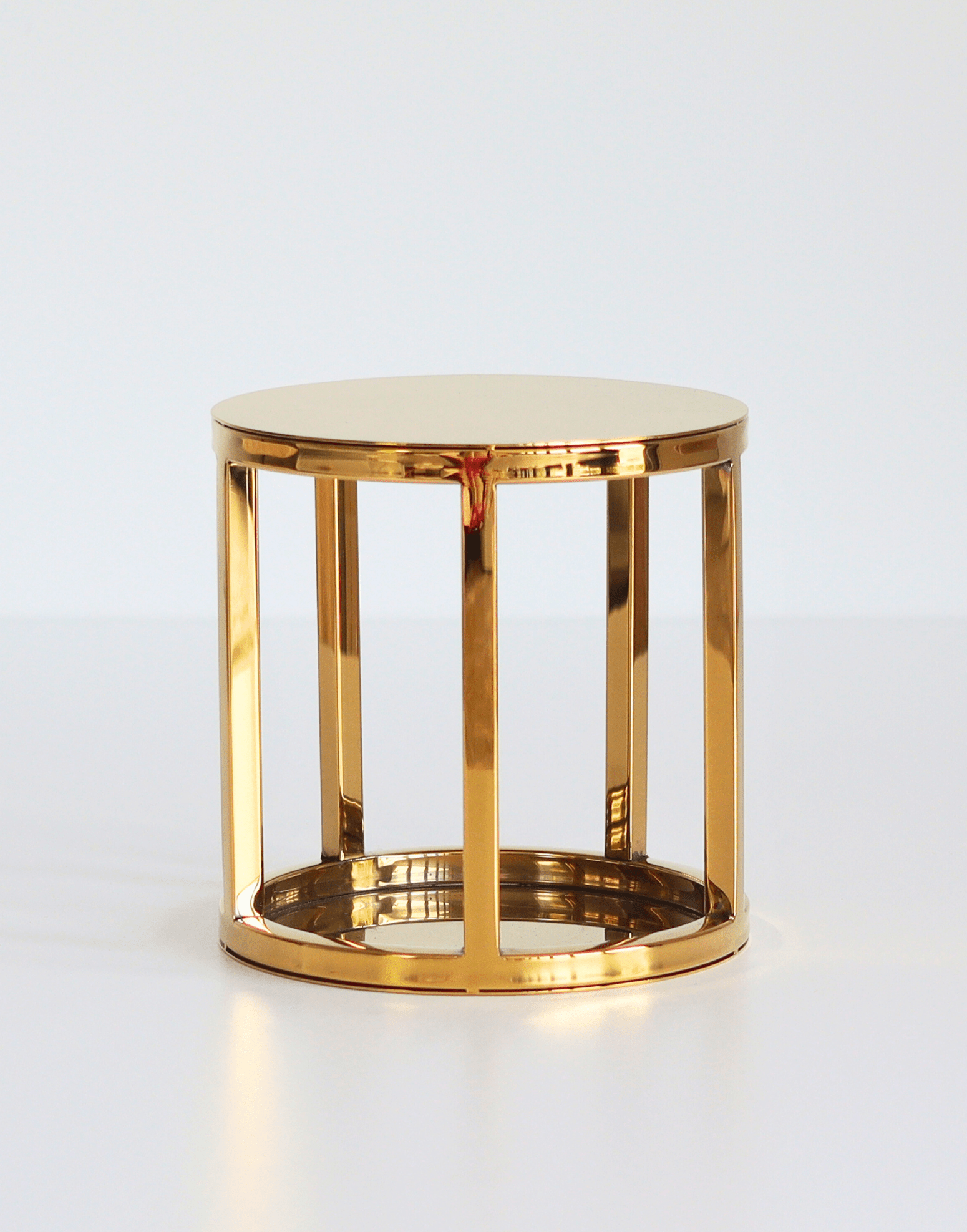 6" Round Metallic Cake Separator - Prop Options