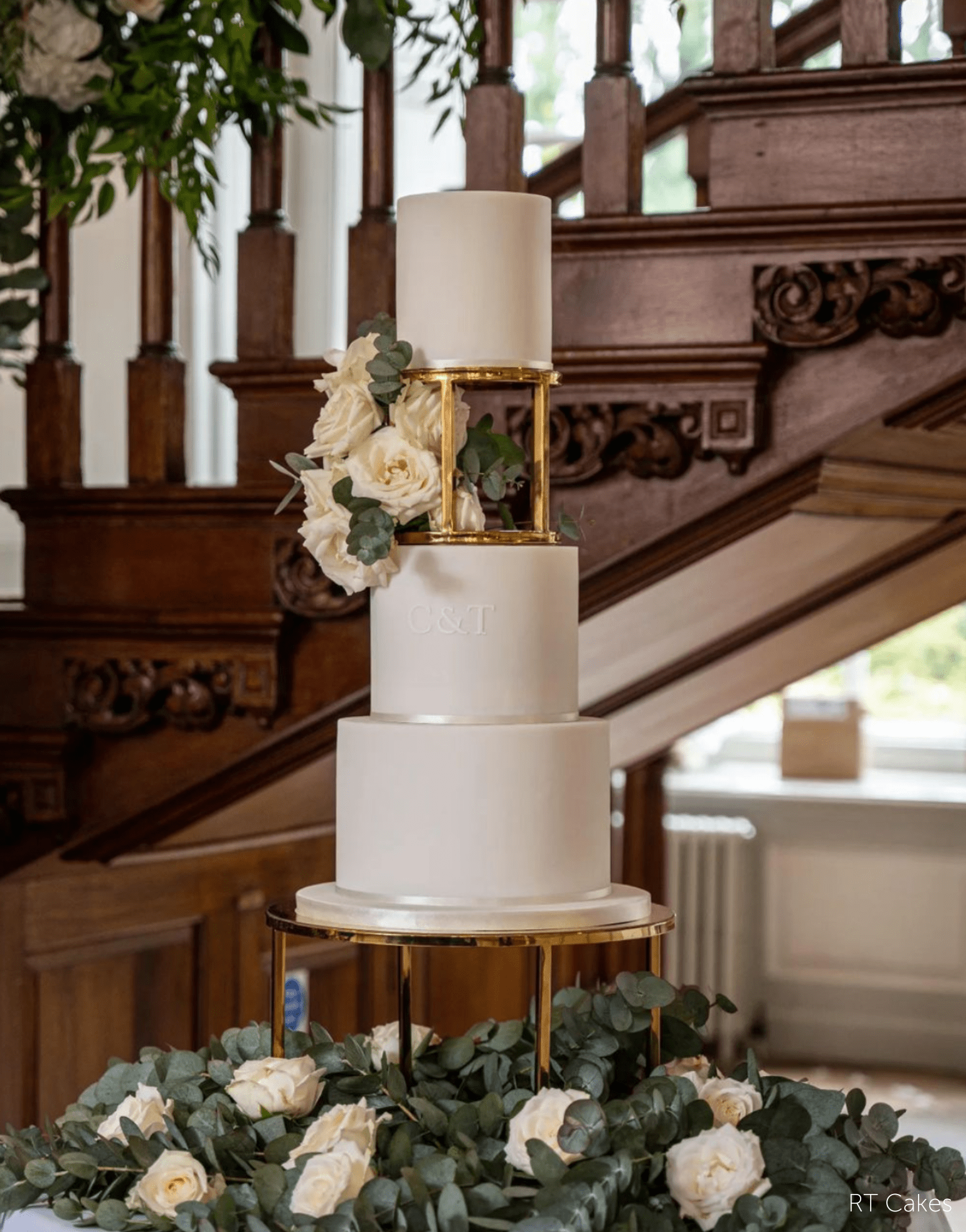 6" Round Metallic Cake Separator - Prop Options