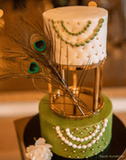 6" Round Metallic Cake Separator - Prop Options