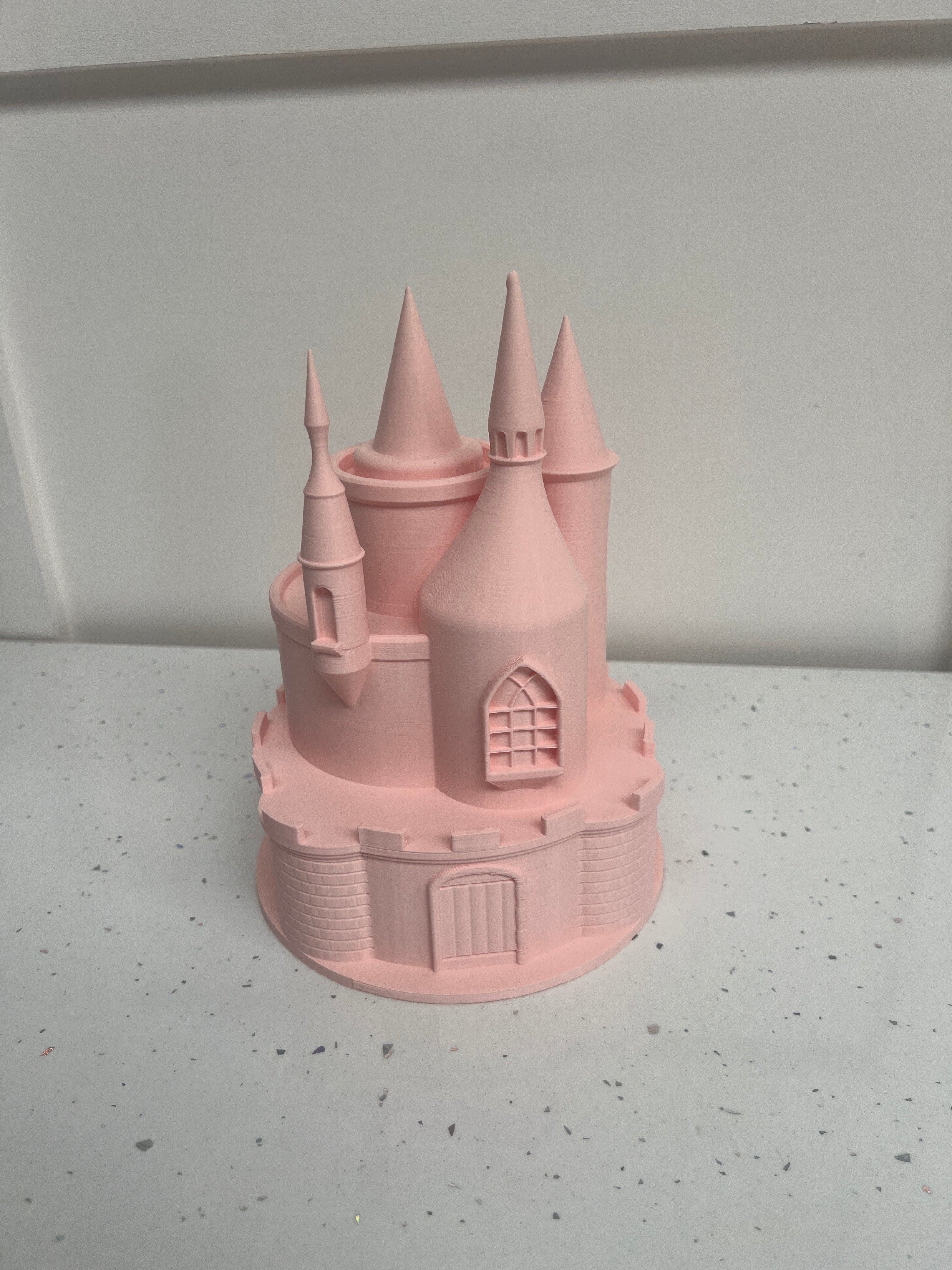 Outlet 6" Prop Castle Cake Separator - Pink - Misprint - Prop Options