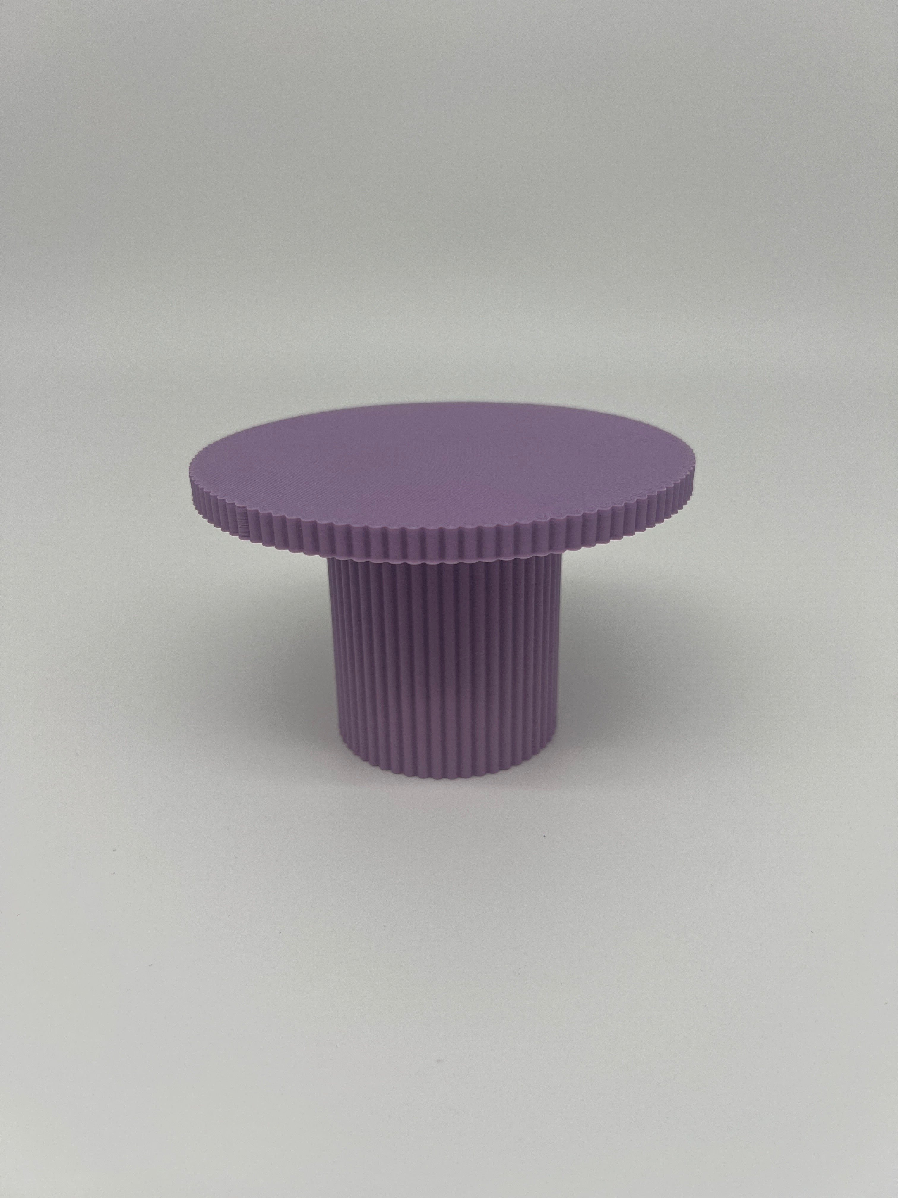 Outlet Reeded Cupcake Stand - Lavender - Misprint - Prop Options
