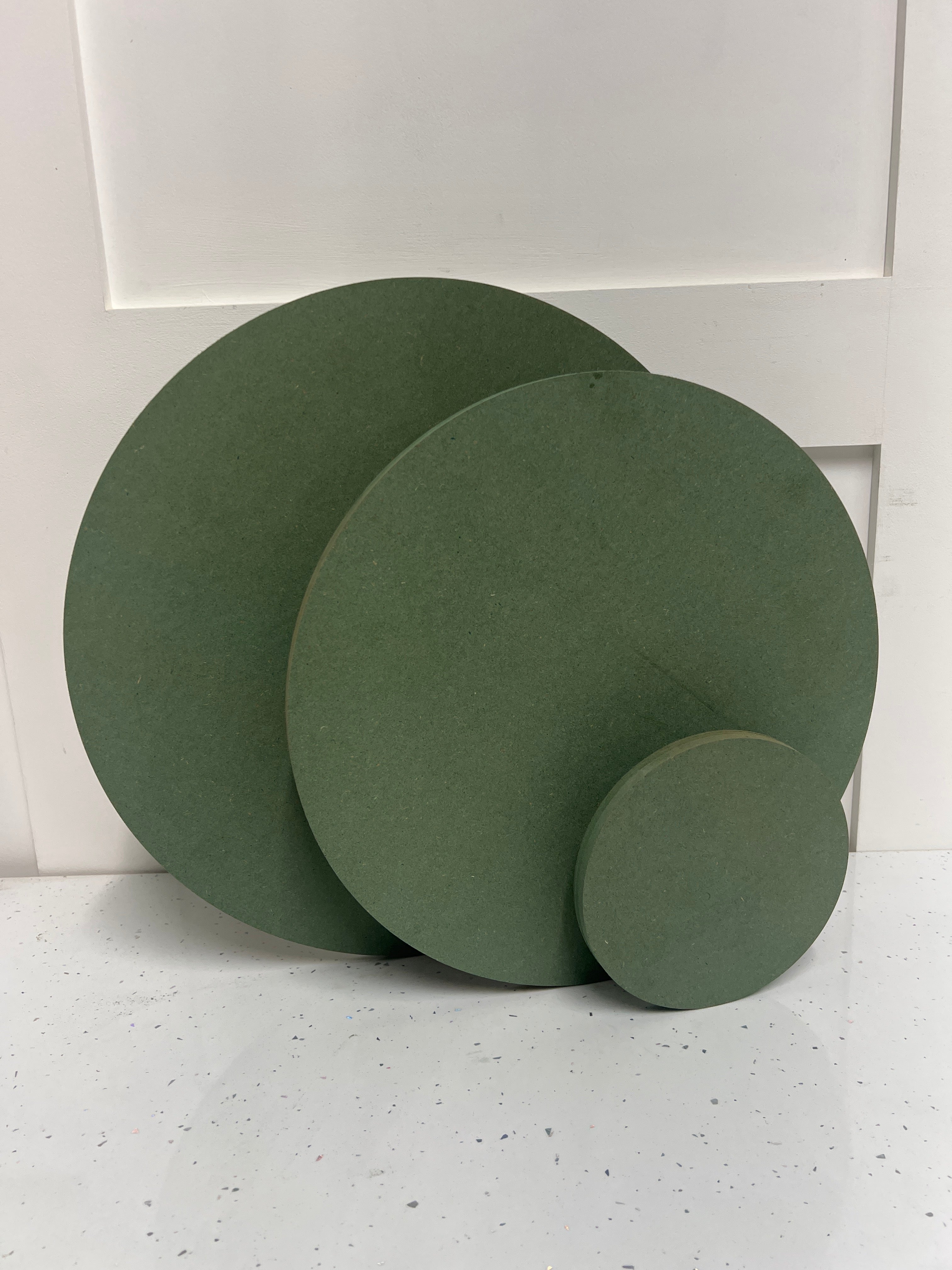 OUTLET W58F - 10'' MDF Disc Cake Board - Imperfect - Prop Options