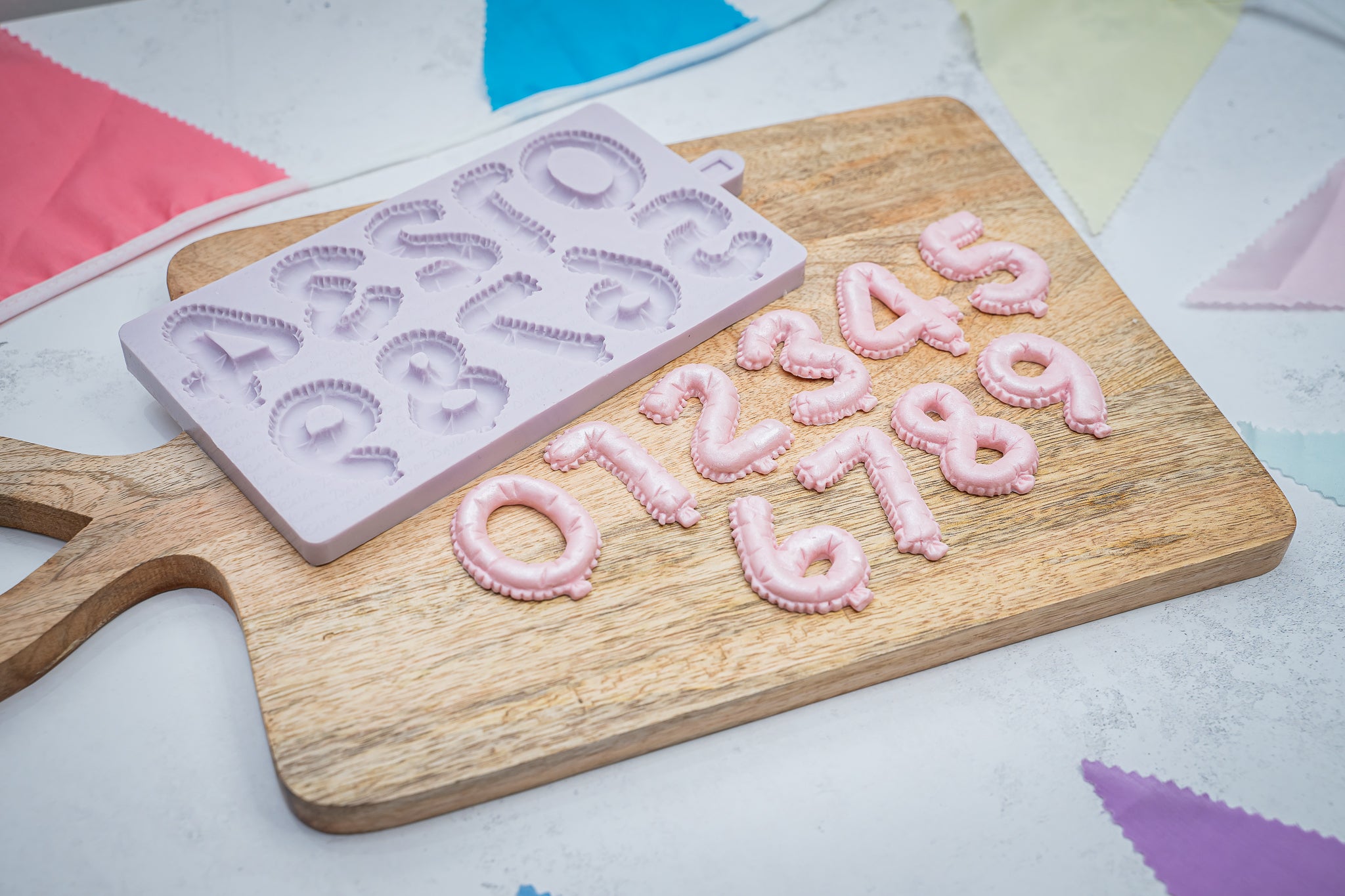 Balloon Numbers Silicone Mould