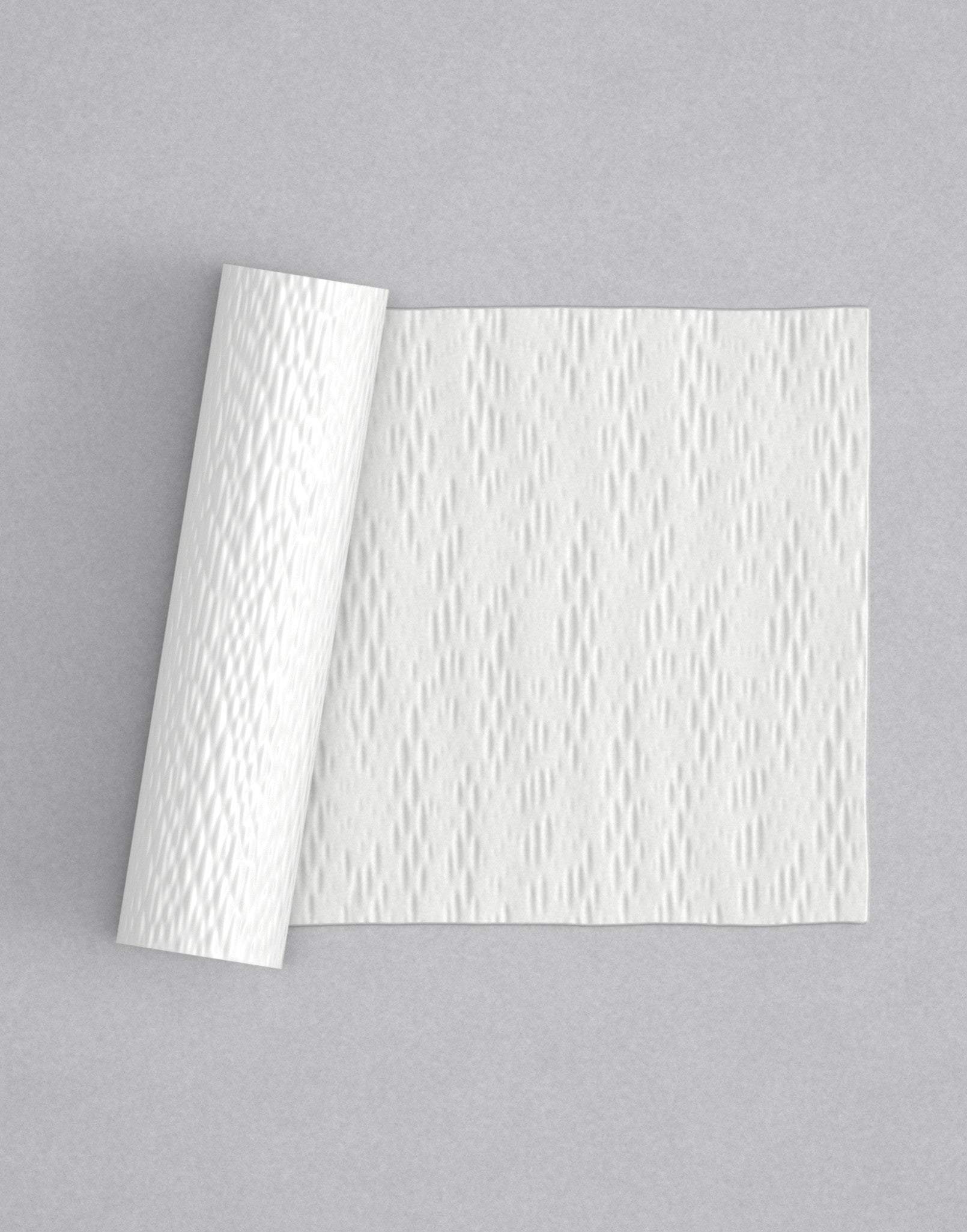 No.57 Verta mini 4" texture rolling pin with its pattern rolled out on white fondant - Prop Options