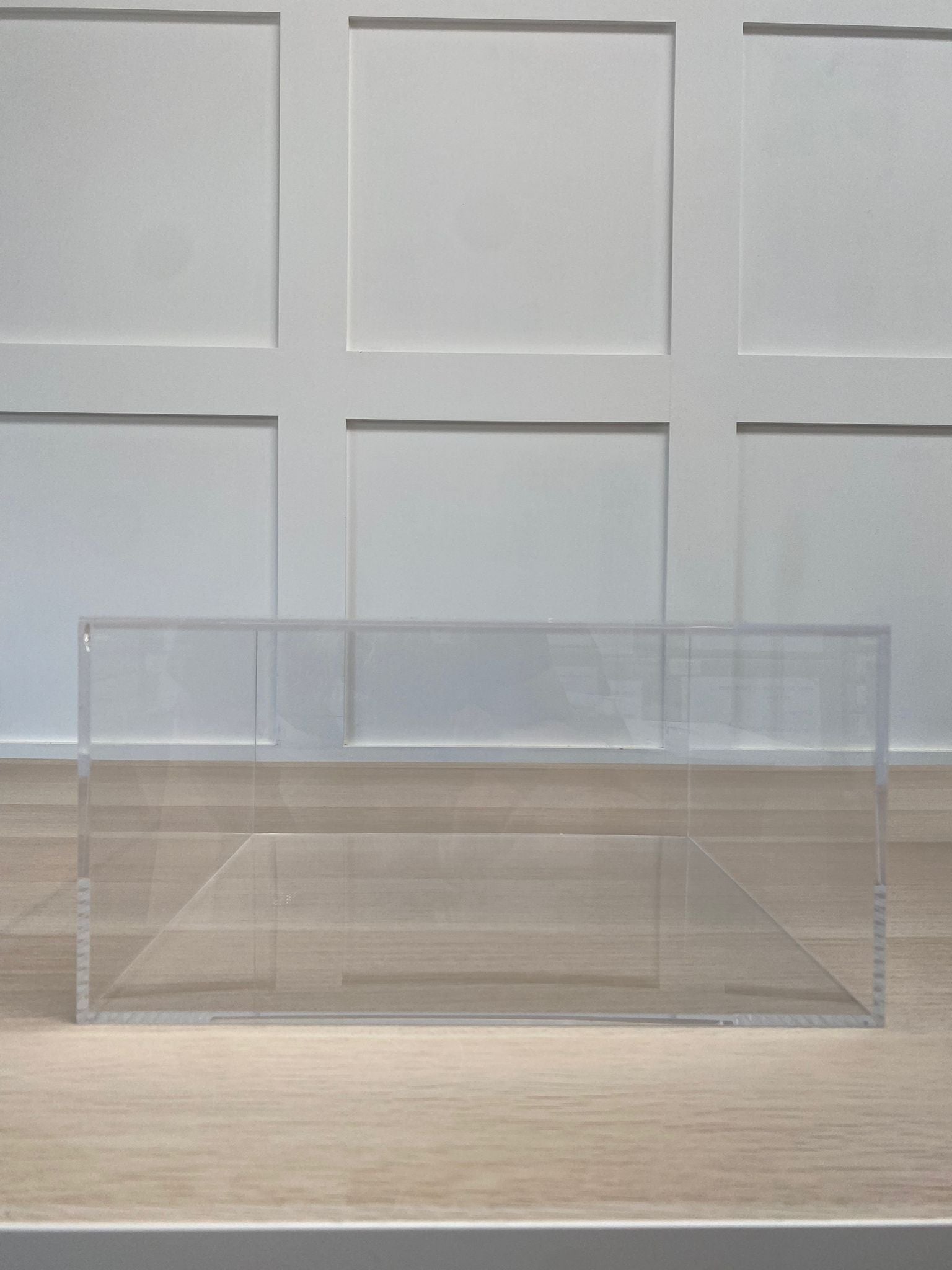 Outlet 12" x 6" Square Acrylic Fillable Clear Tier Separator - Imperfect - Prop Options