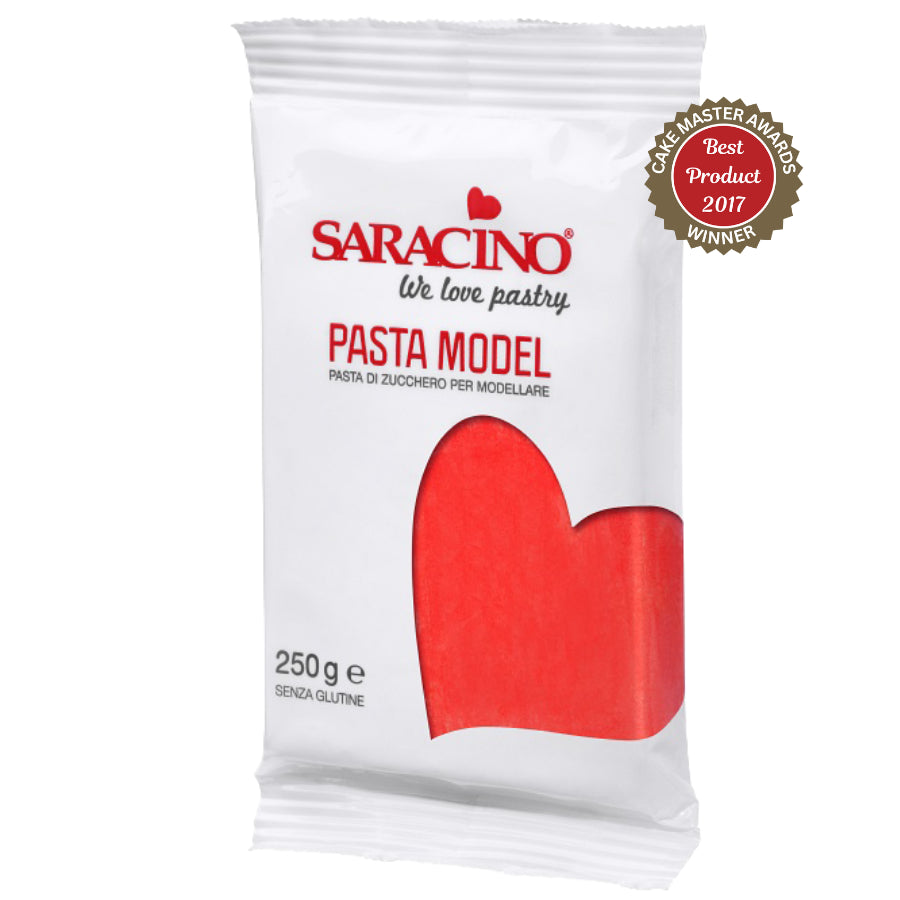 Red Saracino Pasta Model - Modelling Paste for 3D Cake Decorations 250g & 1kg