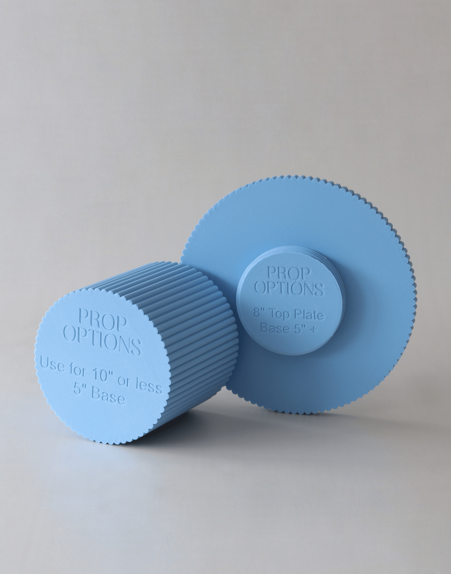 Birthday Bish Pastel Round Reeded Cake Stand - Prop Options