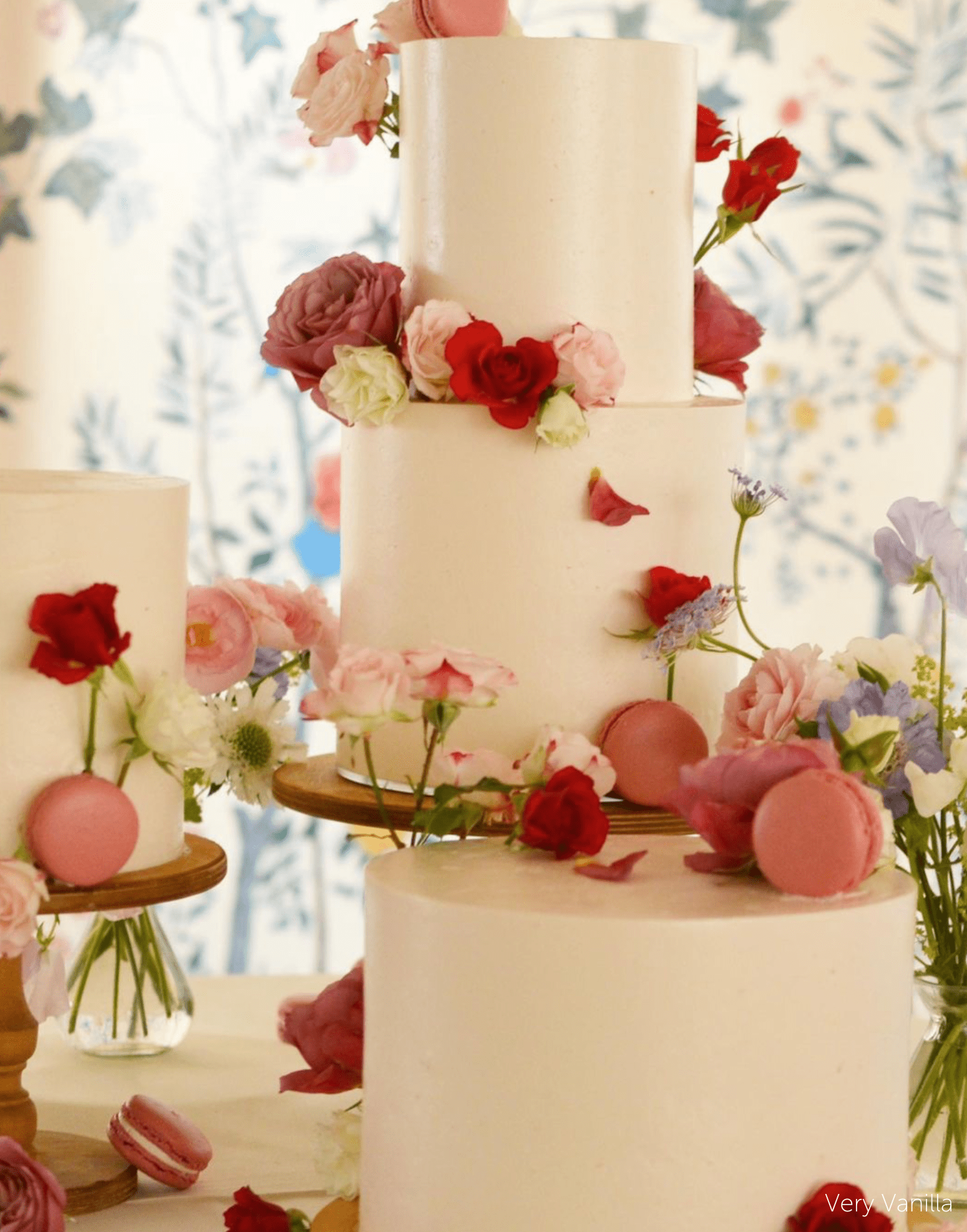 PropBundles - Trio of Original Scandinavian Birch Pedestal Cake Stands - Varied Diameters - Prop Options