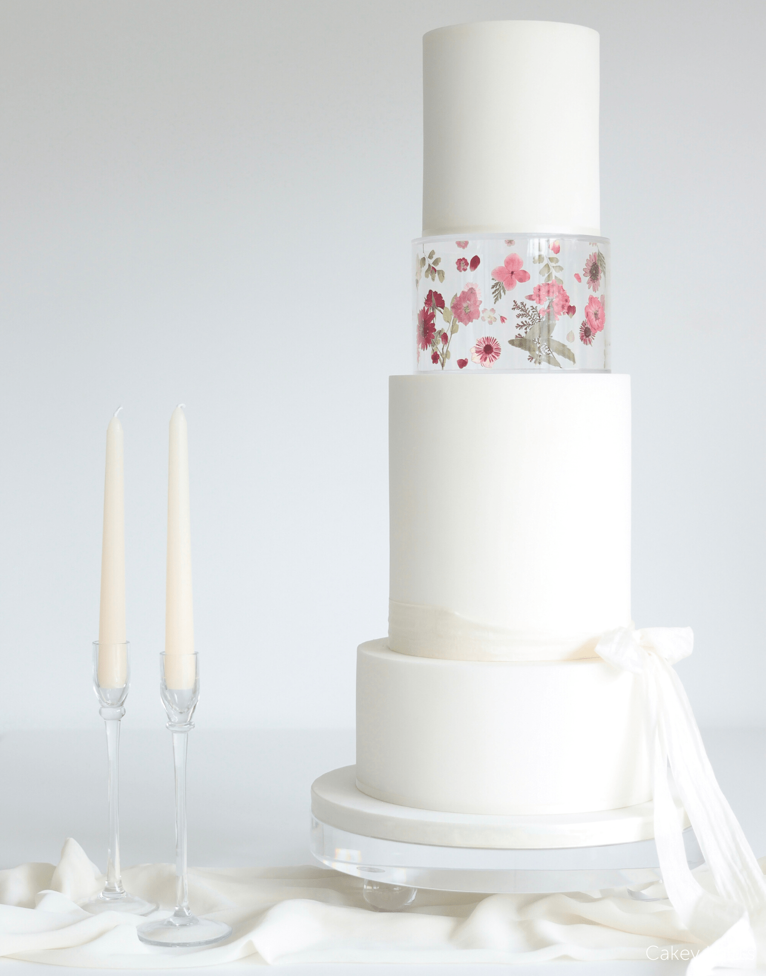 Round Acrylic Fillable Clear Tiers - Prop Options