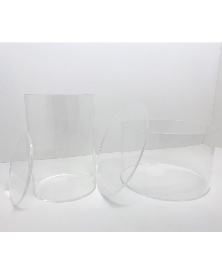 Round Acrylic Fillable Clear Tiers - Prop Options