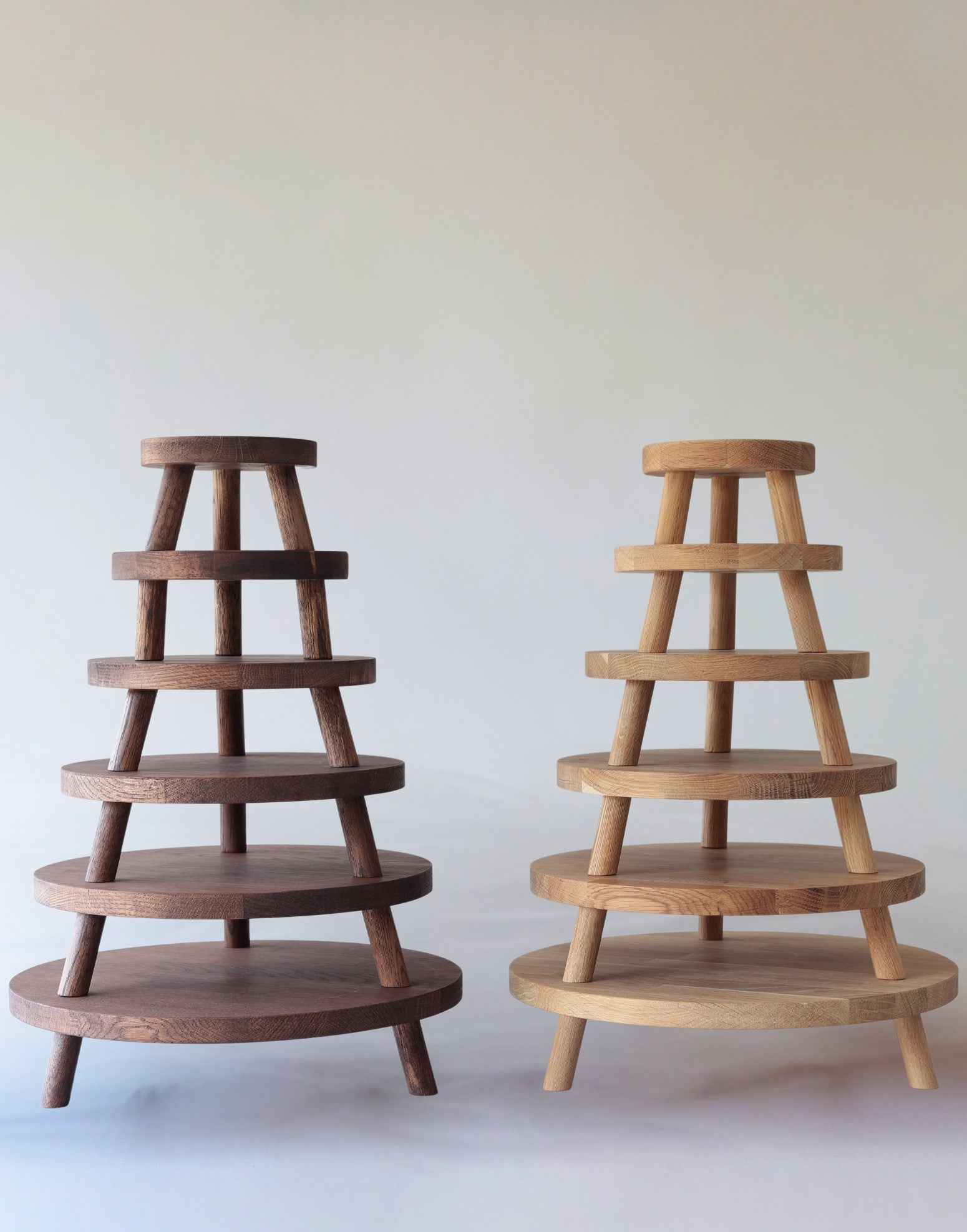 Solid Oak Tripod Cake Stand - Prop Options