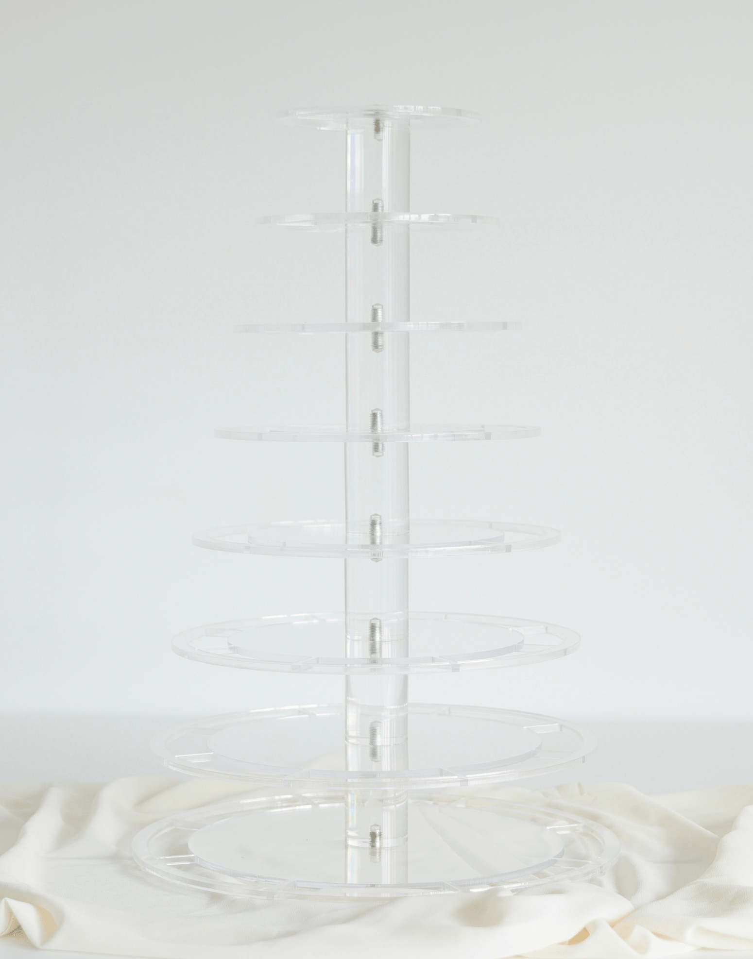 Ultra Adjustable 8 Tier Acrylic Macaron Tower - Prop Options