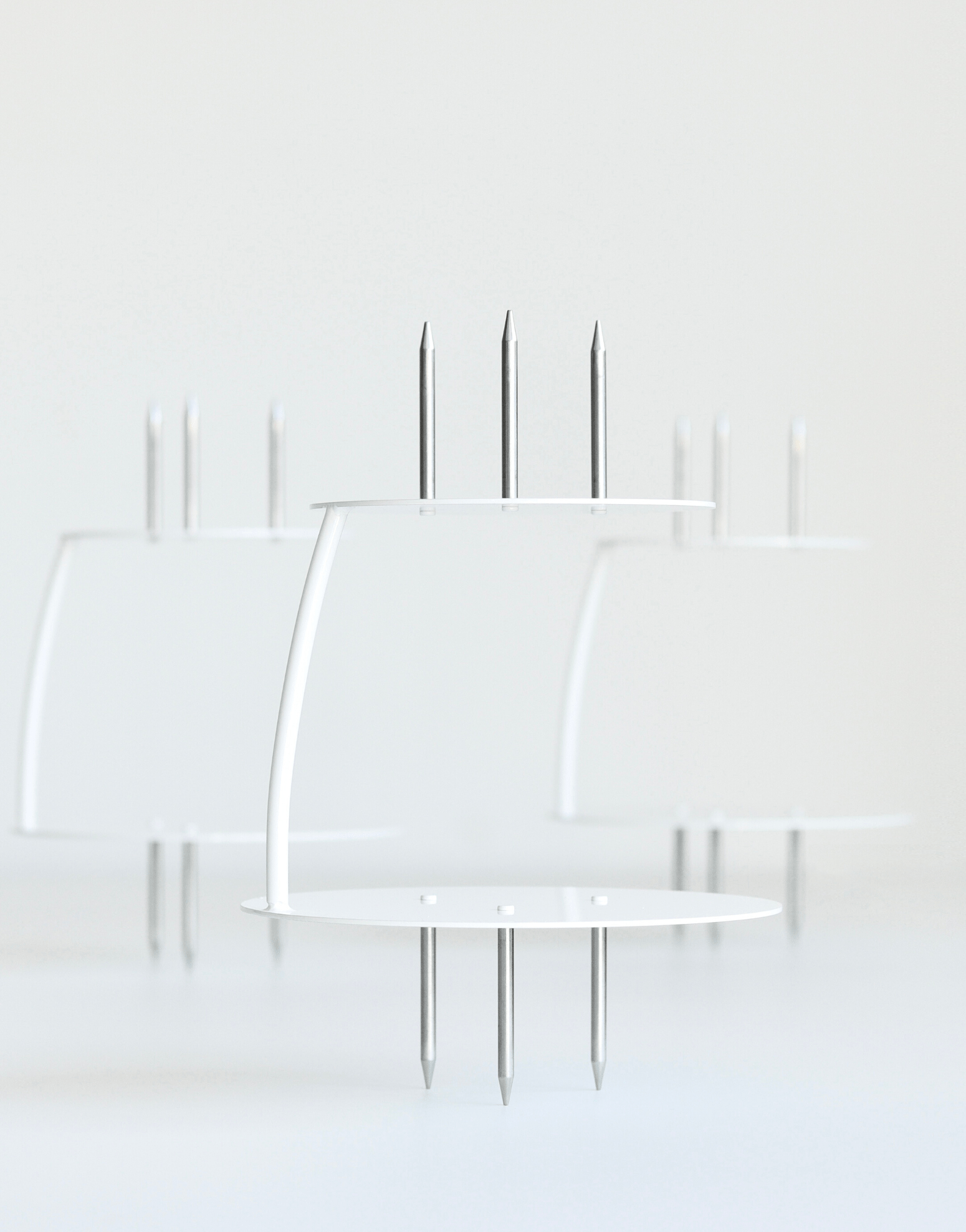 Round Floating Side Bar PropSecure® Cake Separator - Prop Options